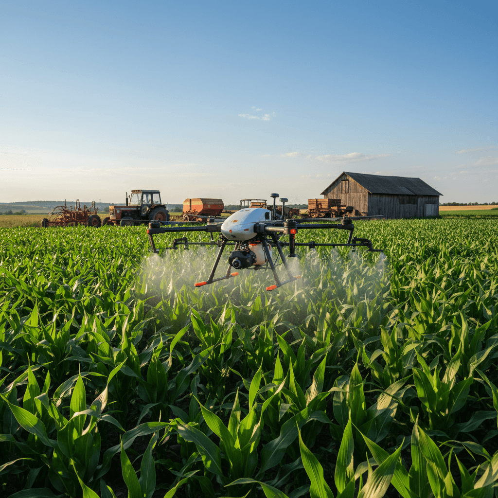 Featured image for Drone în agricultură: costuri mai mici, apă mai puțină, randament mai mare