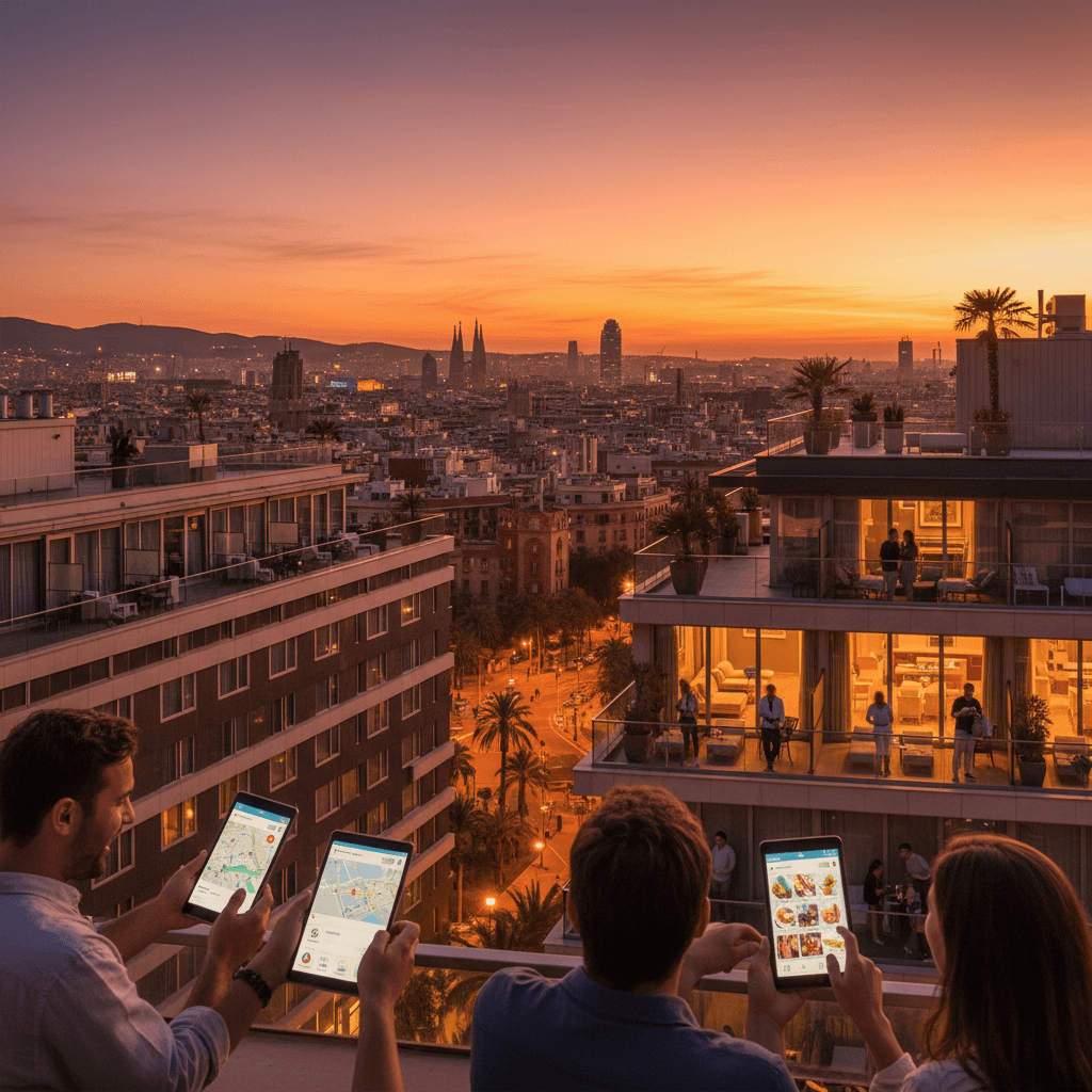 Featured image for Barcelona inteligente: hoteles medios y experiencias con IA