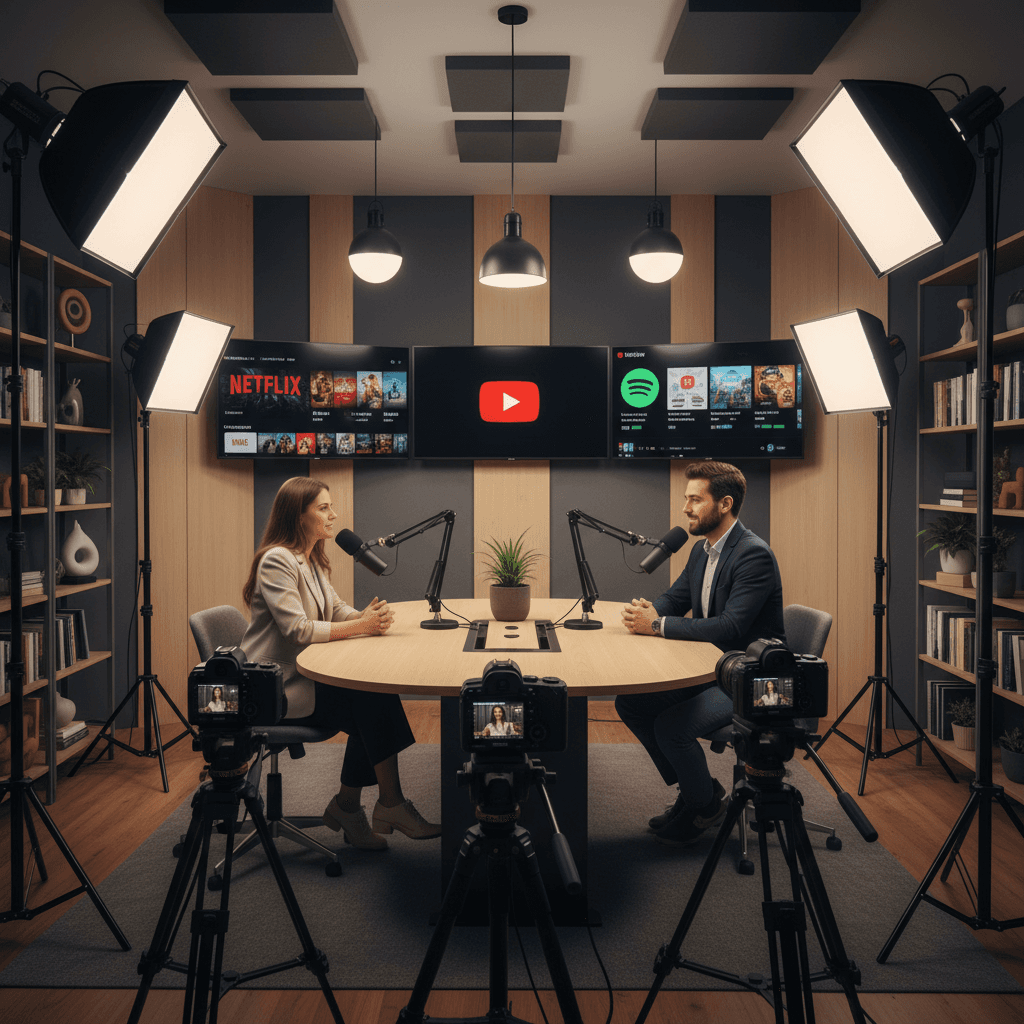 Featured image for Podcasts filmés : le nouveau média clé des marques