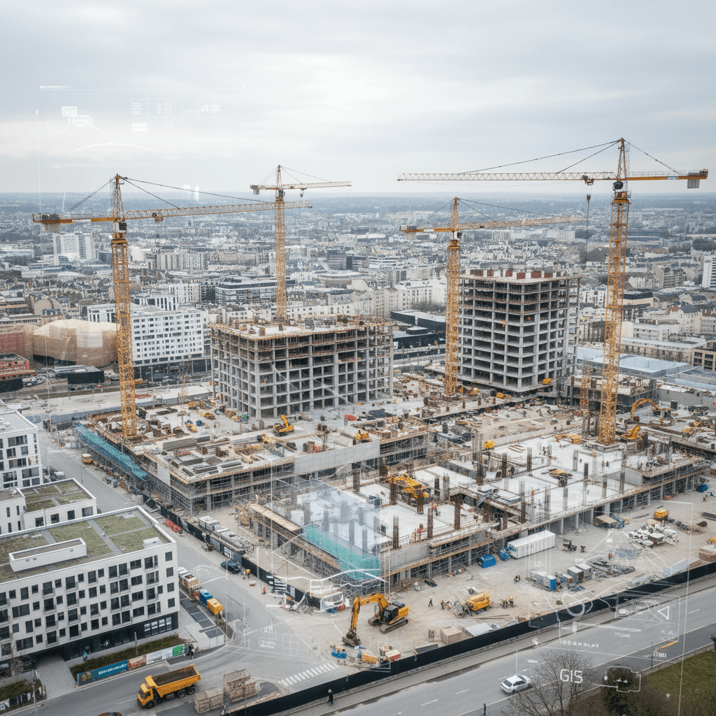 Featured image for BIM, SIG et jumeaux numériques : vers des chantiers intelligents