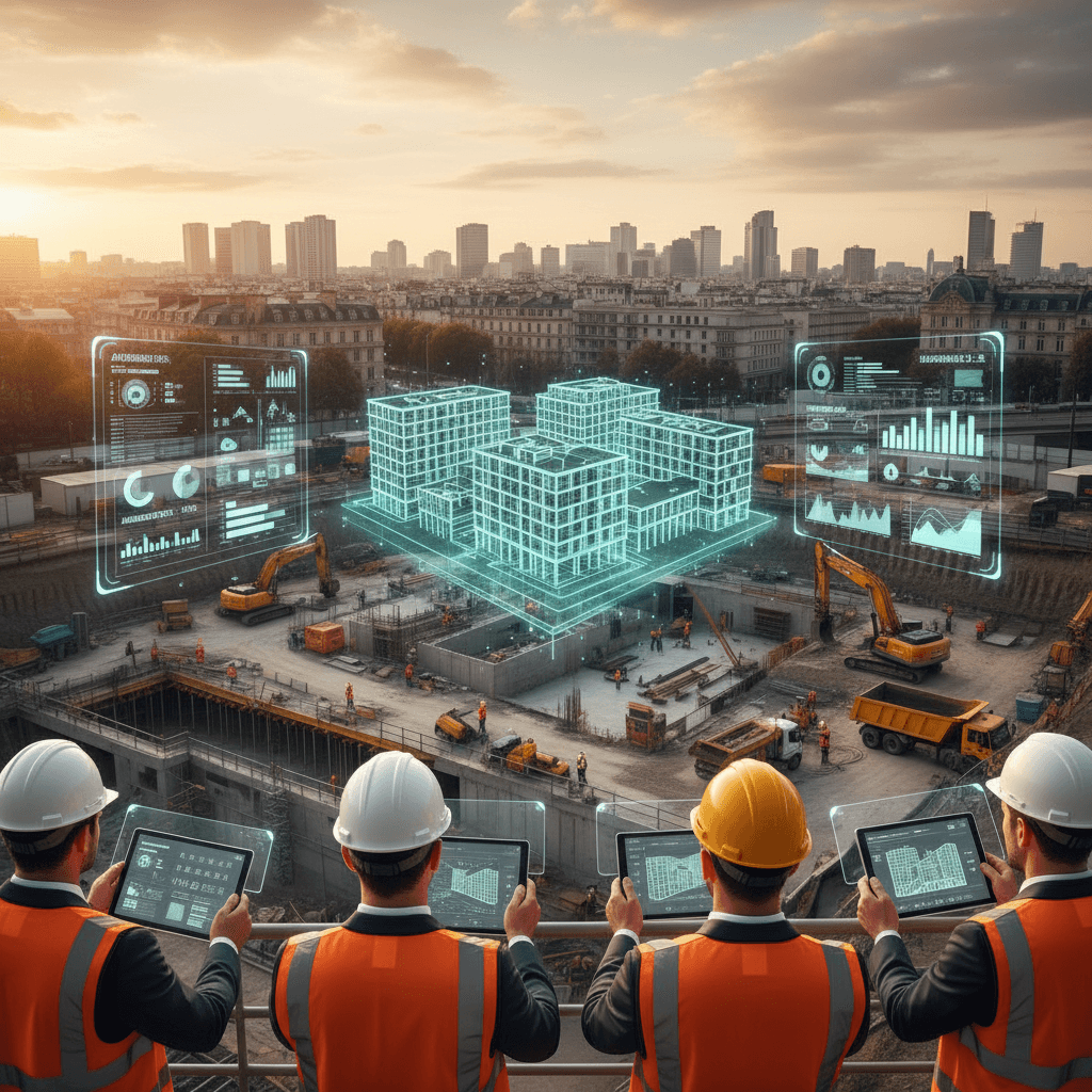 Featured image for Jumeaux numériques : l’atout IA des chantiers français