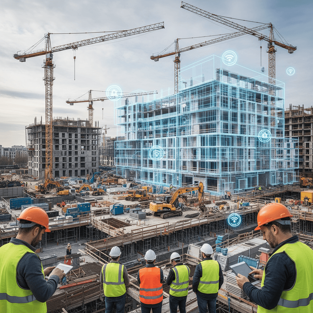 Featured image for Chantier connecté et IA : transformer le BTP français