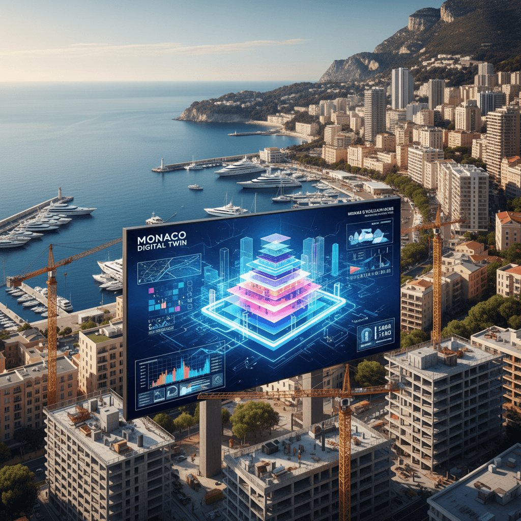 Featured image for Monaco : le jumeau numérique qui inspire le BTP français