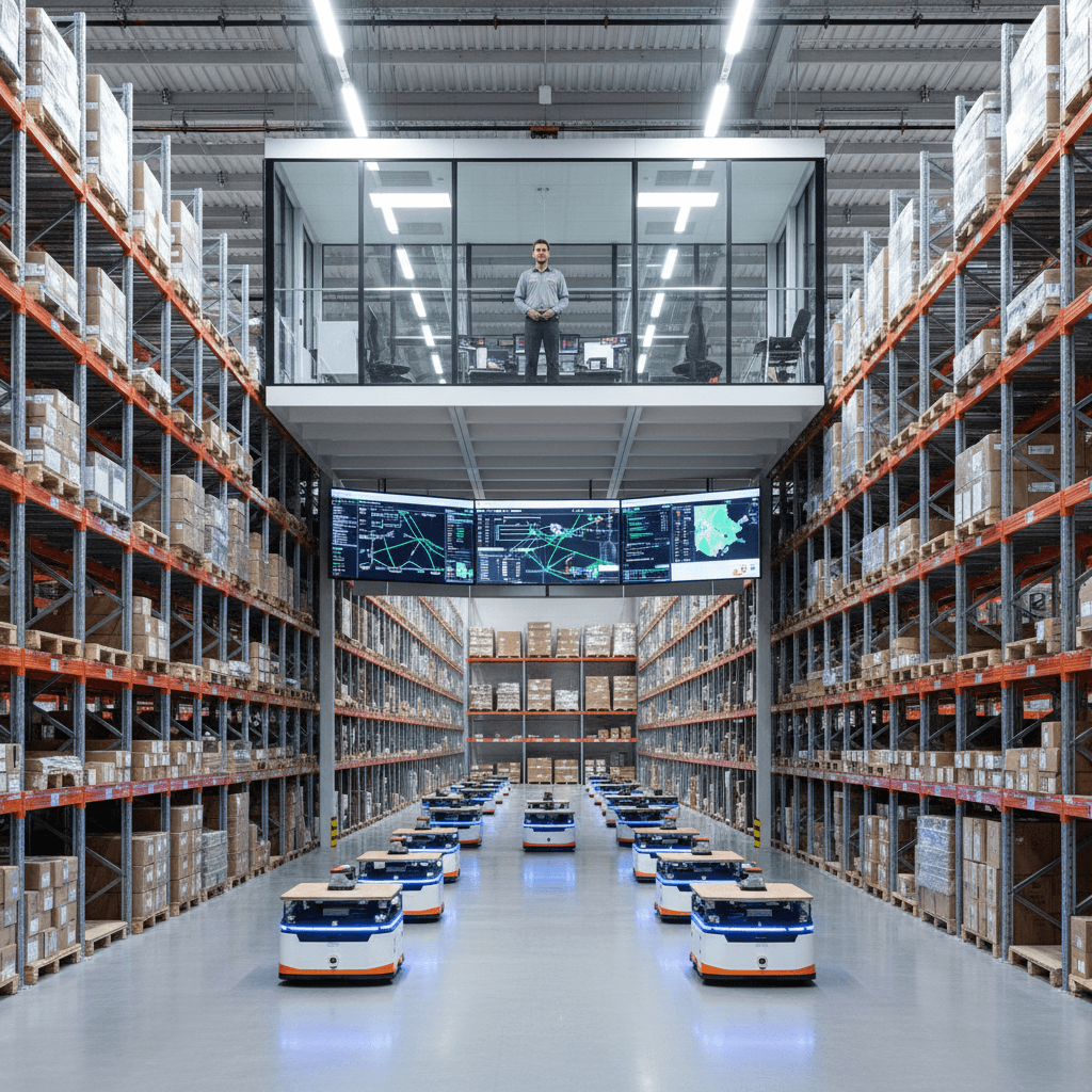 Featured image for Smart warehousing met AI: van robot tot slim netwerk