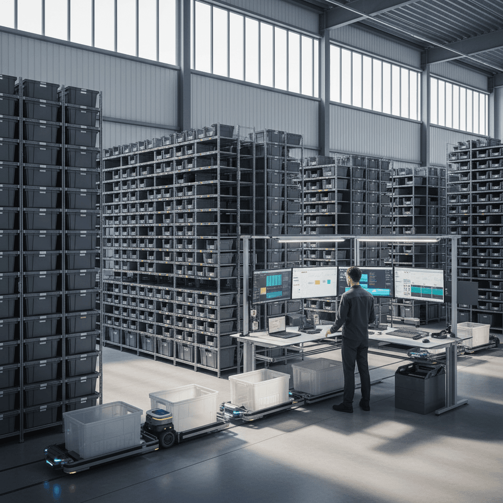 Featured image for Hoe een kledingmagazijn zijn opslagcapaciteit verdubbelde met robots