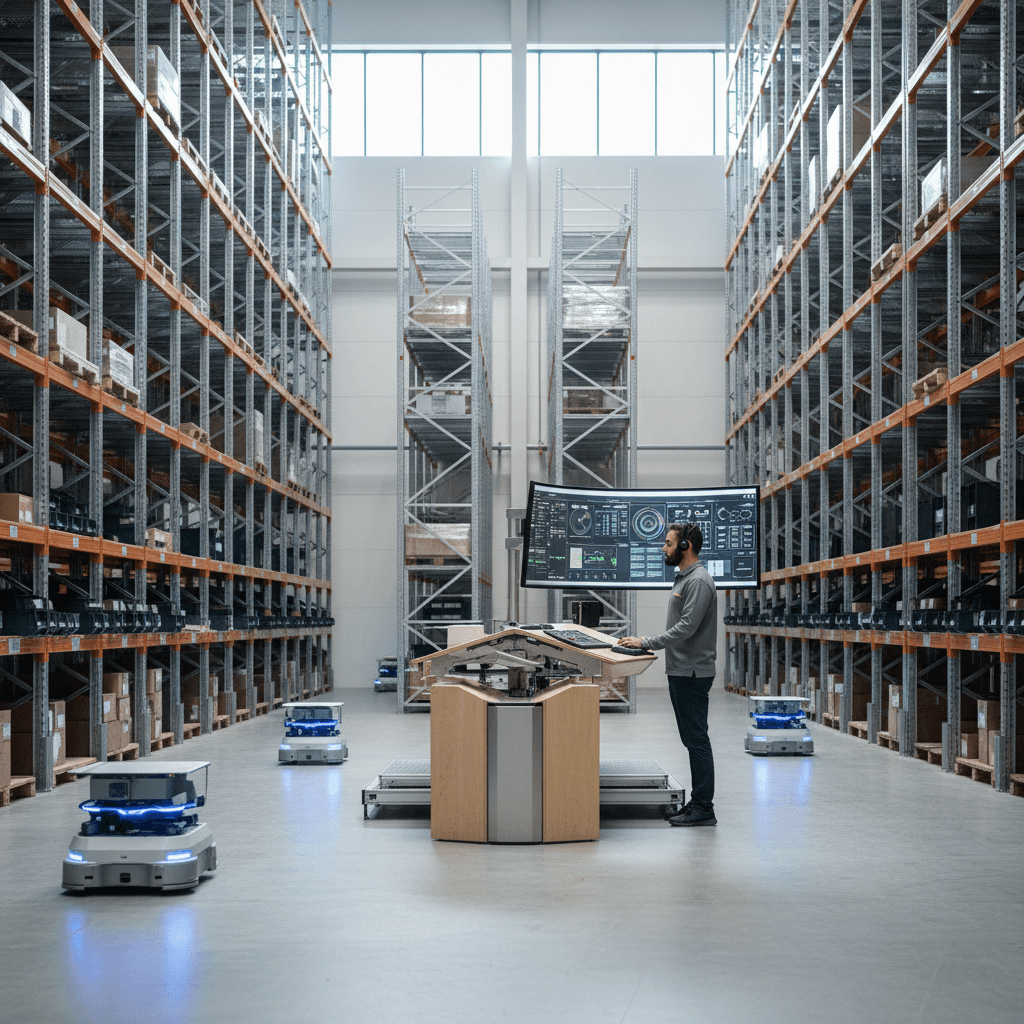 Featured image for Hoe AI-robots magazijnen compacter en slimmer maken