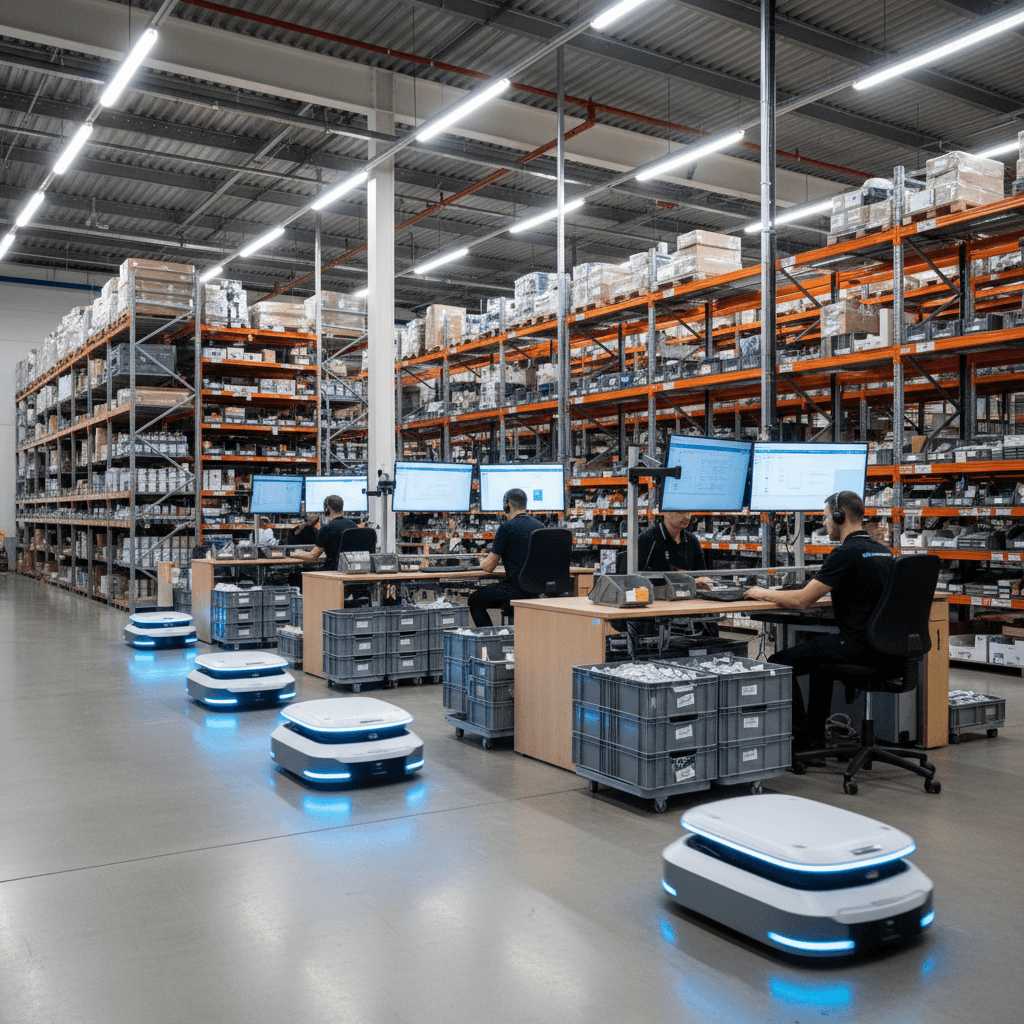 Featured image for Hoe AMR’s orderpicken versnellen in Nederlandse magazijnen