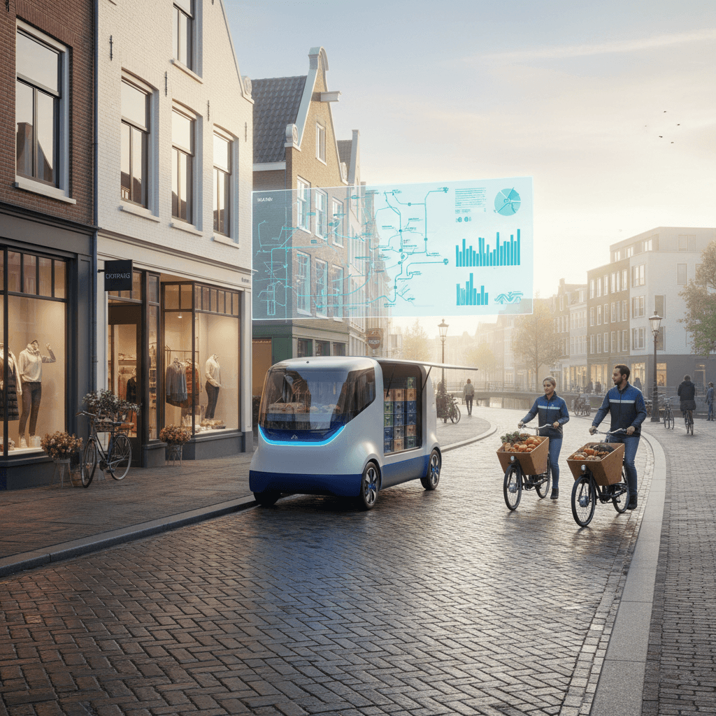 Featured image for Waarom efficiënte stadsbevoorrading nog stokt – en hoe AI helpt