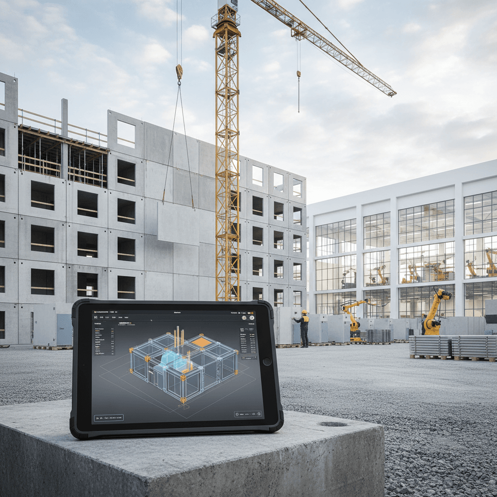 Featured image for DfMA und KI: Wie digitale Fertigung den Bau verändert