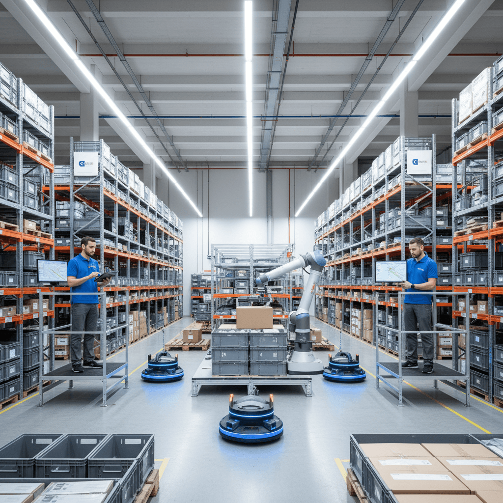 Featured image for Roboter im Warenlager: Praxiswissen fĂĽr Ă–sterreichs Logistik