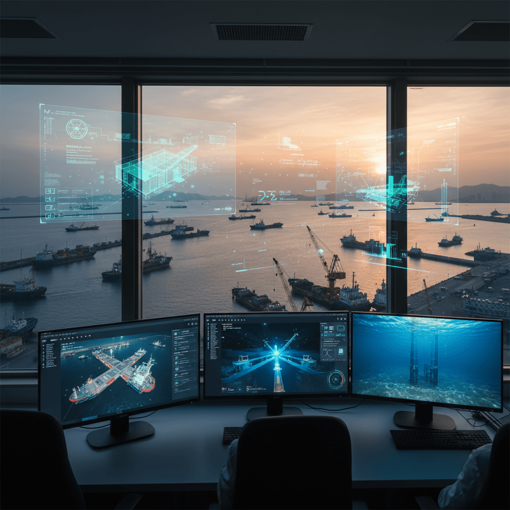 Featured image for 港湾工事DX最前線:i-ConstructionとAIで現場を1.5倍にする方法