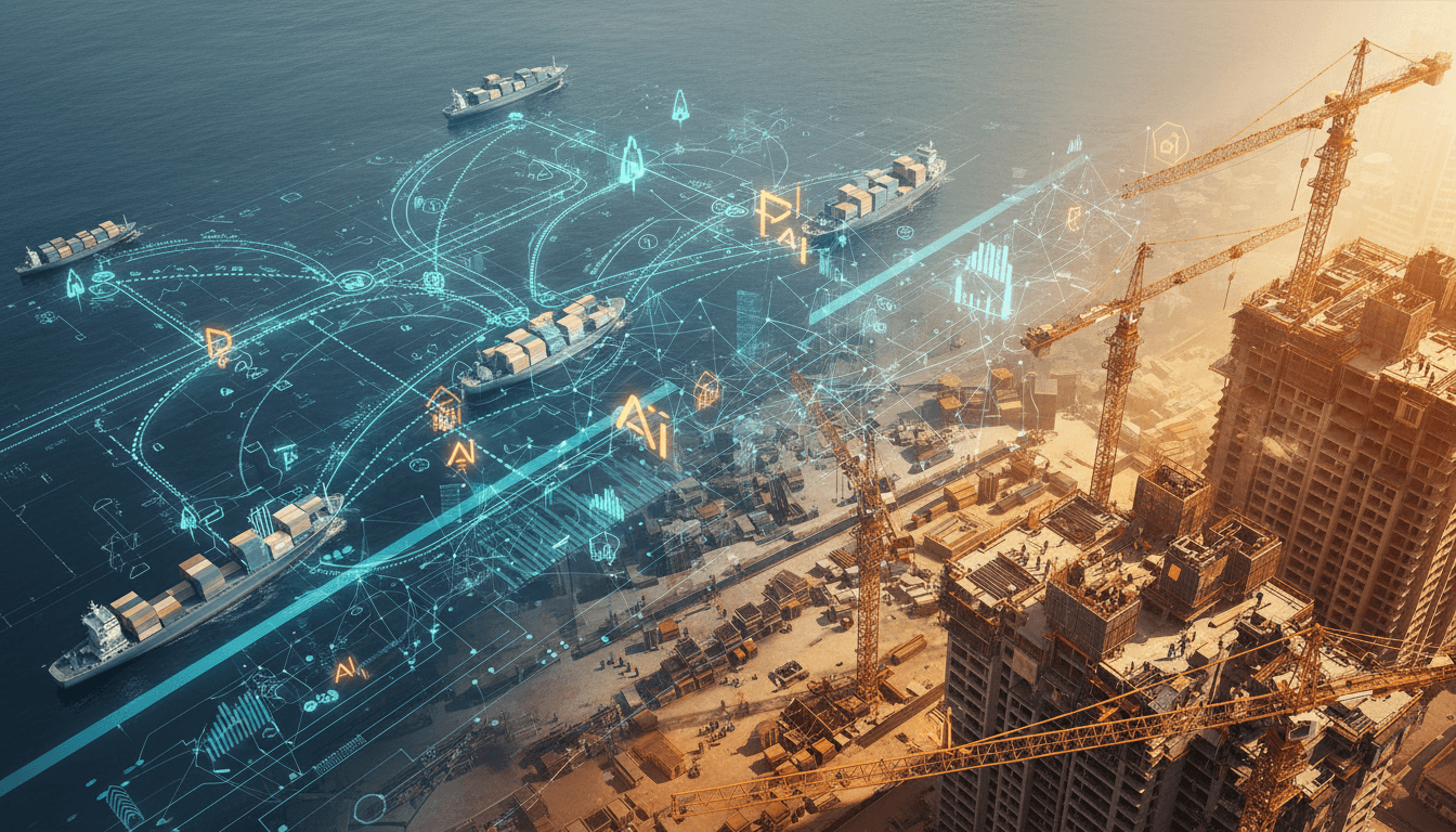 Featured image for å
èªæµ·éã®é£æºåŒ·åããåŠã¶ãå»ºèšæ¥ã®AIÃå調æŠç¥