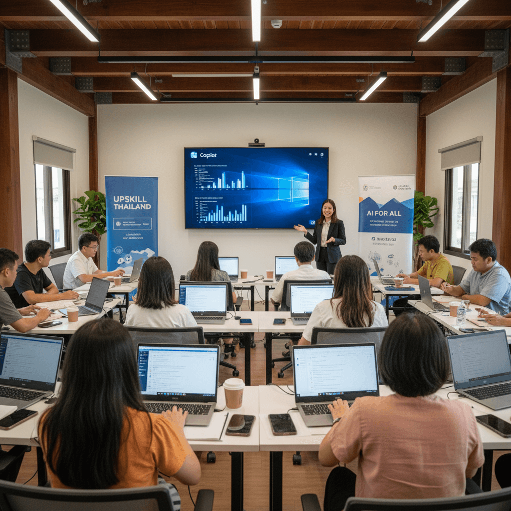 Featured image for AI for Workforce: โอกาสใหม่ที่แรงงานไทยและ SME ห้ามมองข้าม