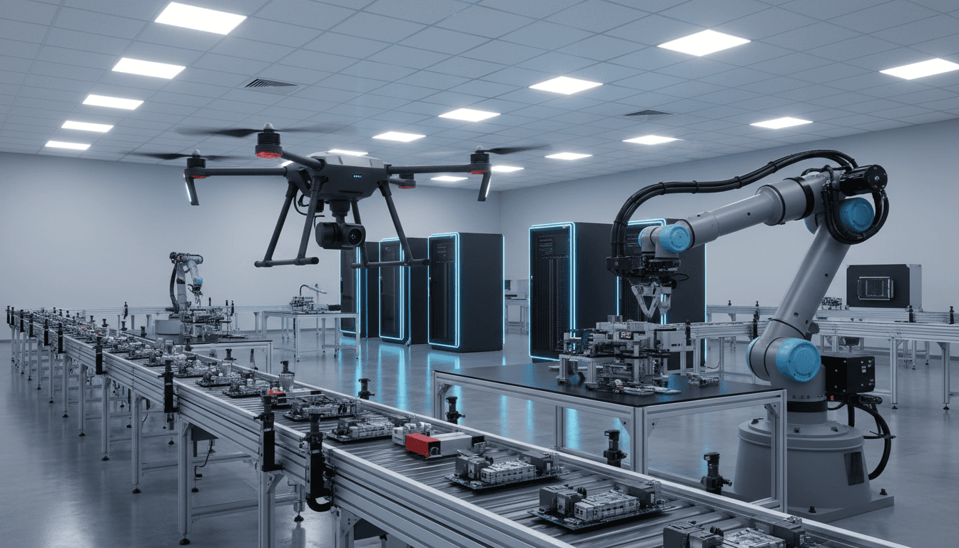 Featured image for AI智能工厂怎么学大疆:芯片定制、视觉导航与制造自动化