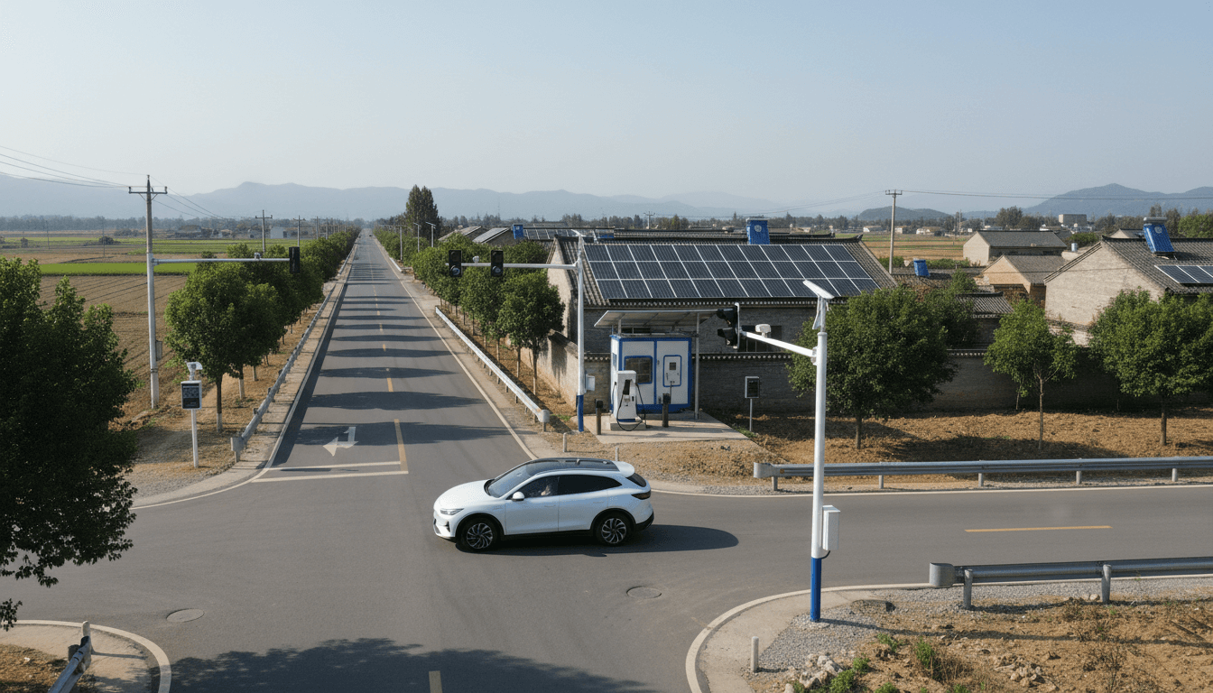 Featured image for 县乡新能源车下乡加速:特斯拉与国产车AI策略差在哪