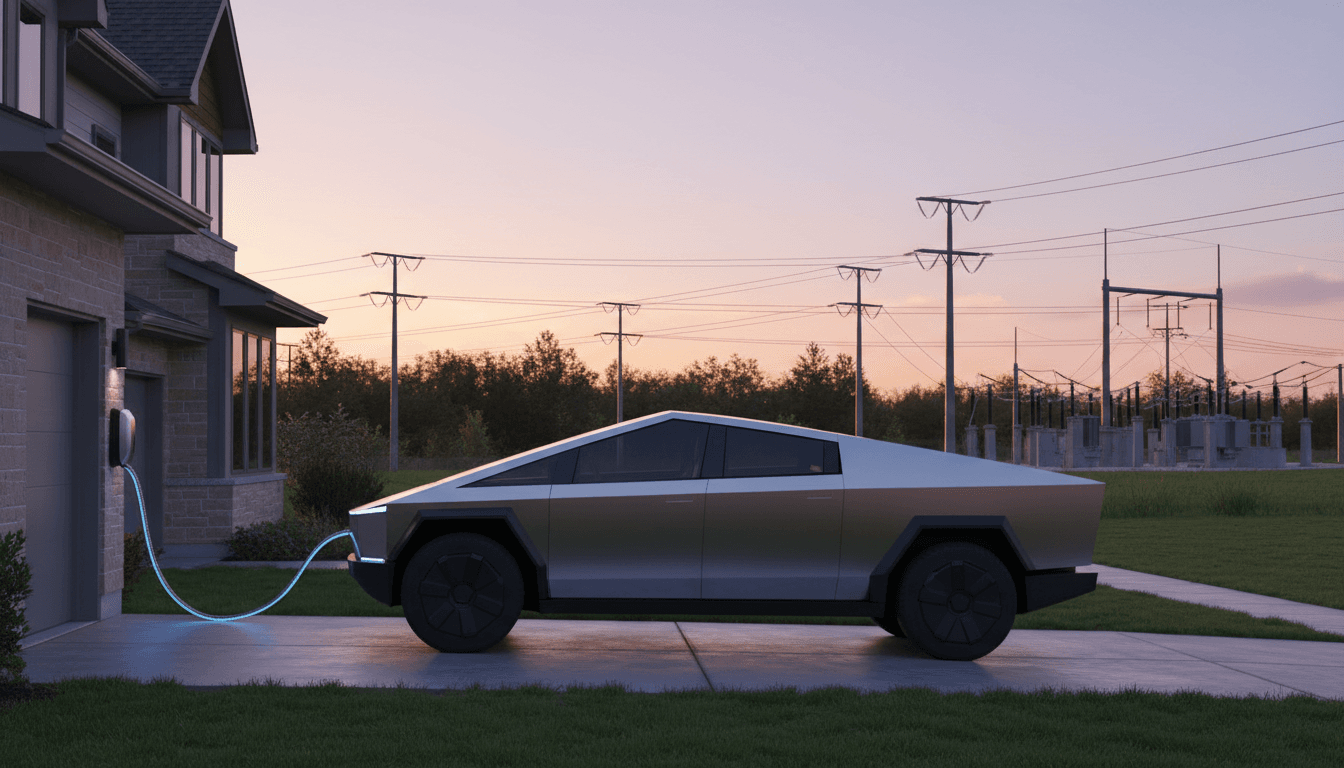 Featured image for Cybertruck V2G落地德州:AI把电池变成你的第二份收入