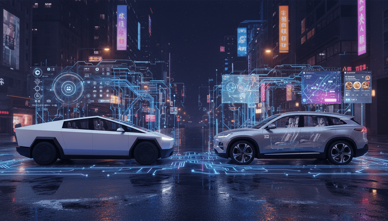 Featured image for 马斯克感叹模型进化太快:Tesla与中国车企AI战略分水岭