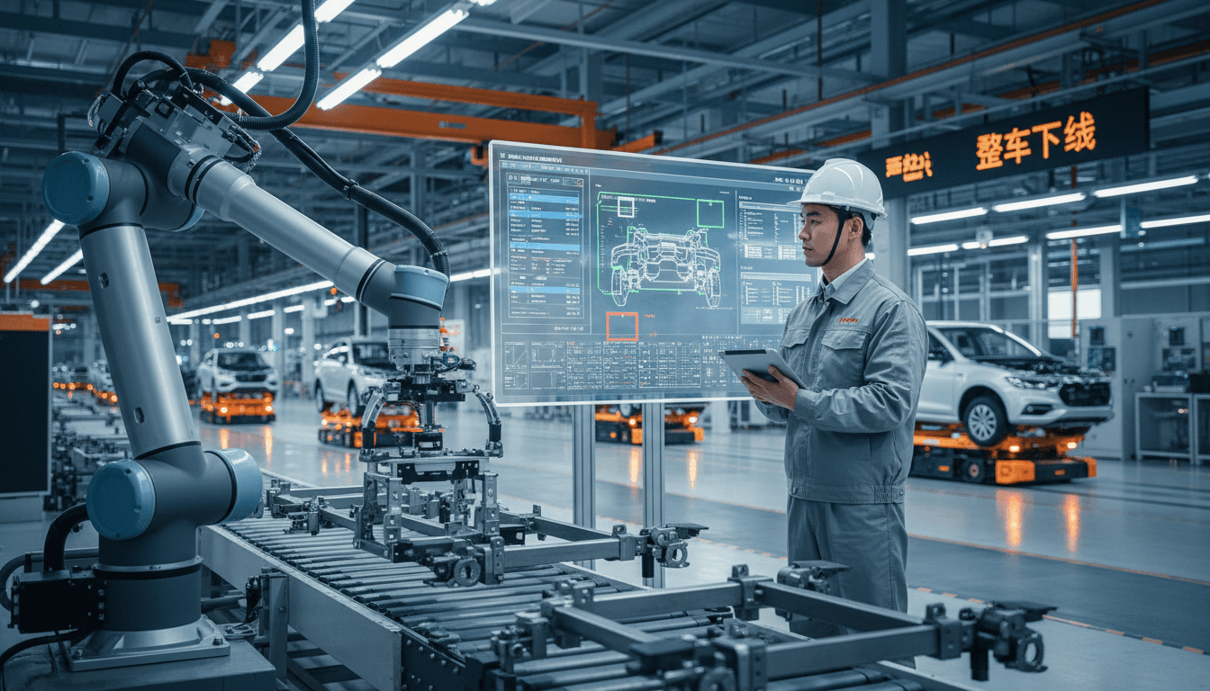 Featured image for 广东“AI+工业软件”新政:对比Tesla整车AI与中国车企垂直路线