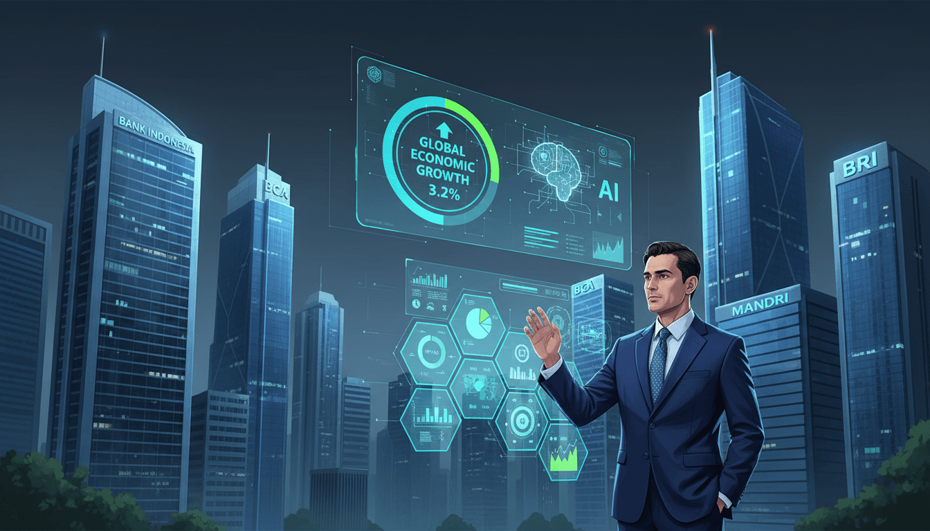 Featured image for Proyeksi Ekonomi Global 2025 & Strategi AI Bank di RI
