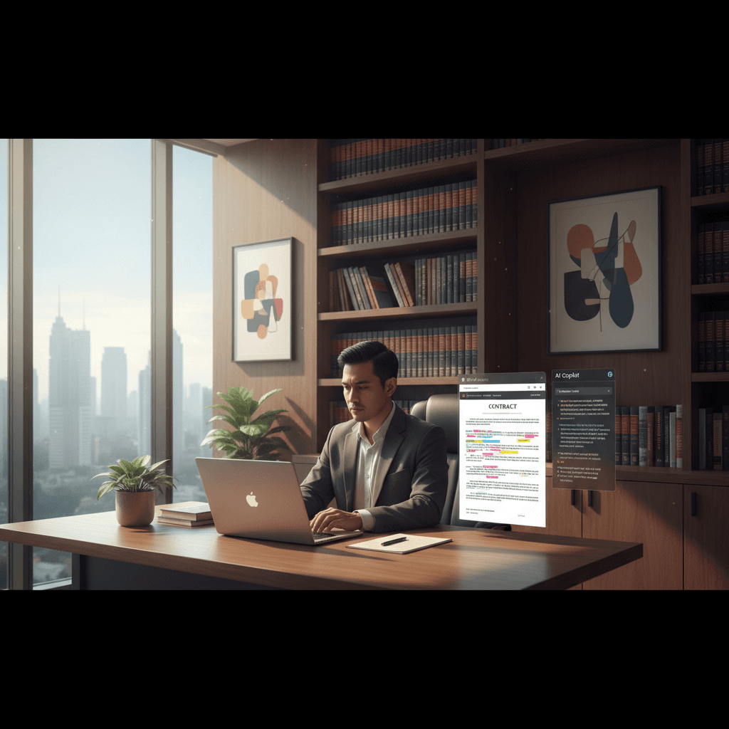 Featured image for AI Copilot Hukum: Dari Riset ke Redlining Kontrak