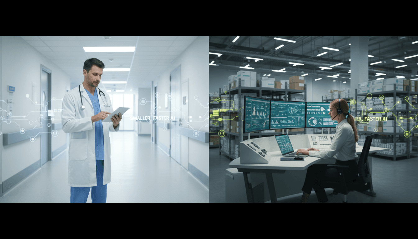 Featured image for Kisebb LLM-ek: gyorsabb AI a kórházban és a raktárban