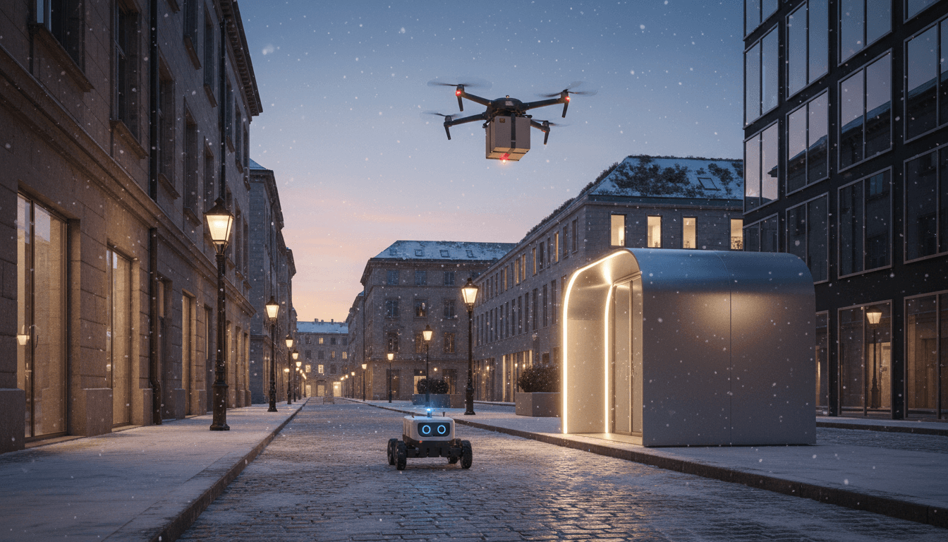 Featured image for Robot + dron: AI doručování, které zrychlí potraviny