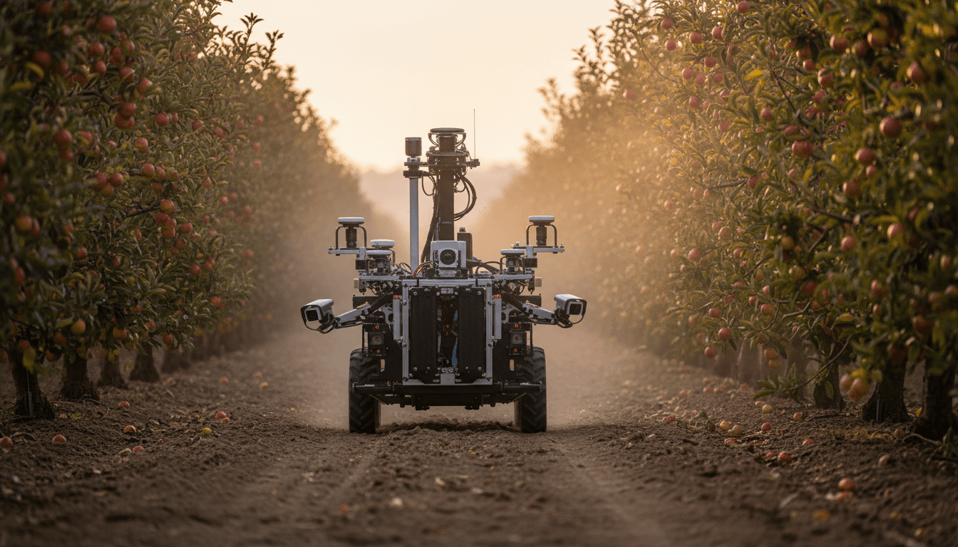 Featured image for Fyzická AI v zemědělství: roboti, co zvládnou sad