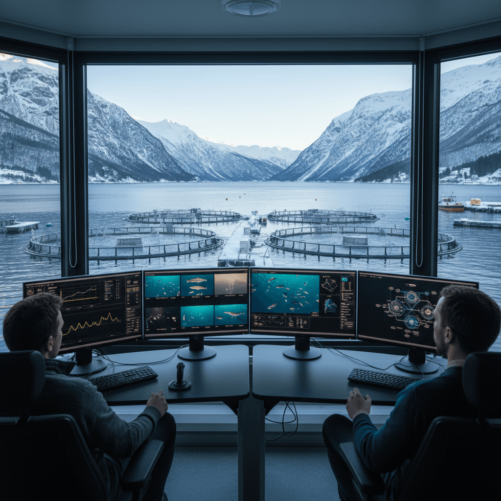 Featured image for Integrert fôringsplattform: Slik endrer AI norsk oppdrett