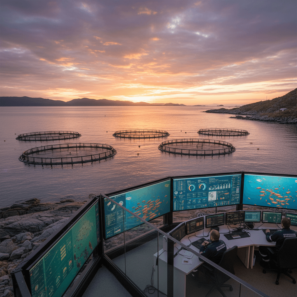 Featured image for Integrert fôringsplattform: Slik endrer AI norsk oppdrett