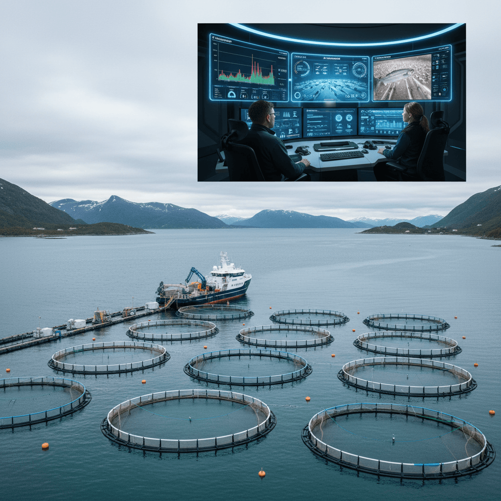 Featured image for Slik endrer AI-fôring havbruket – lærdom fra Bluefront