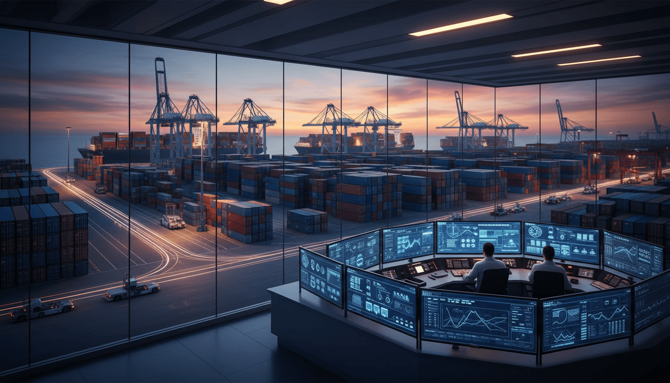 Featured image for AI i vÀrldens största hamnar: flöde utan köer 2025