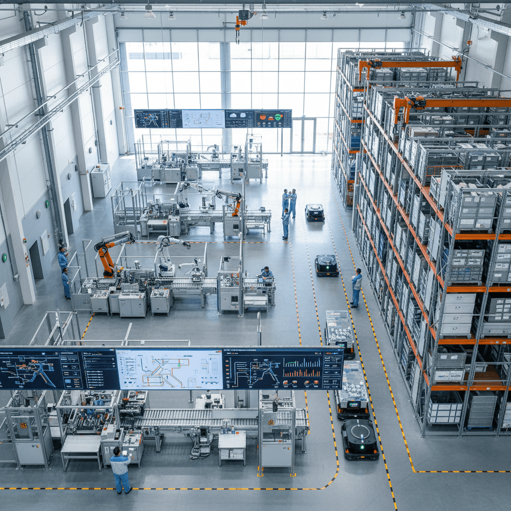 Featured image for Smart Factory 4.0: dai dati alla logistica intelligente