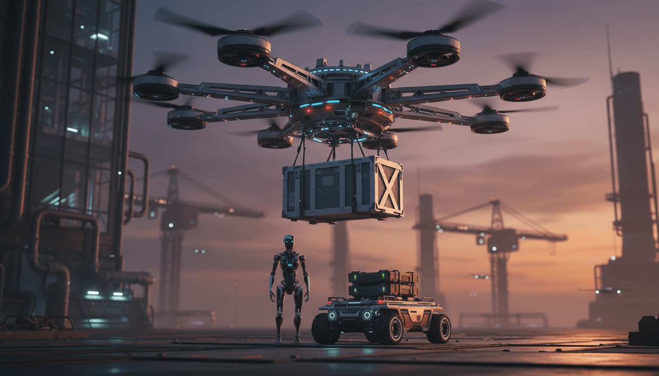 Featured image for AI Robots to Watch: Heavy-Lift Drones to Humanoid Scale
