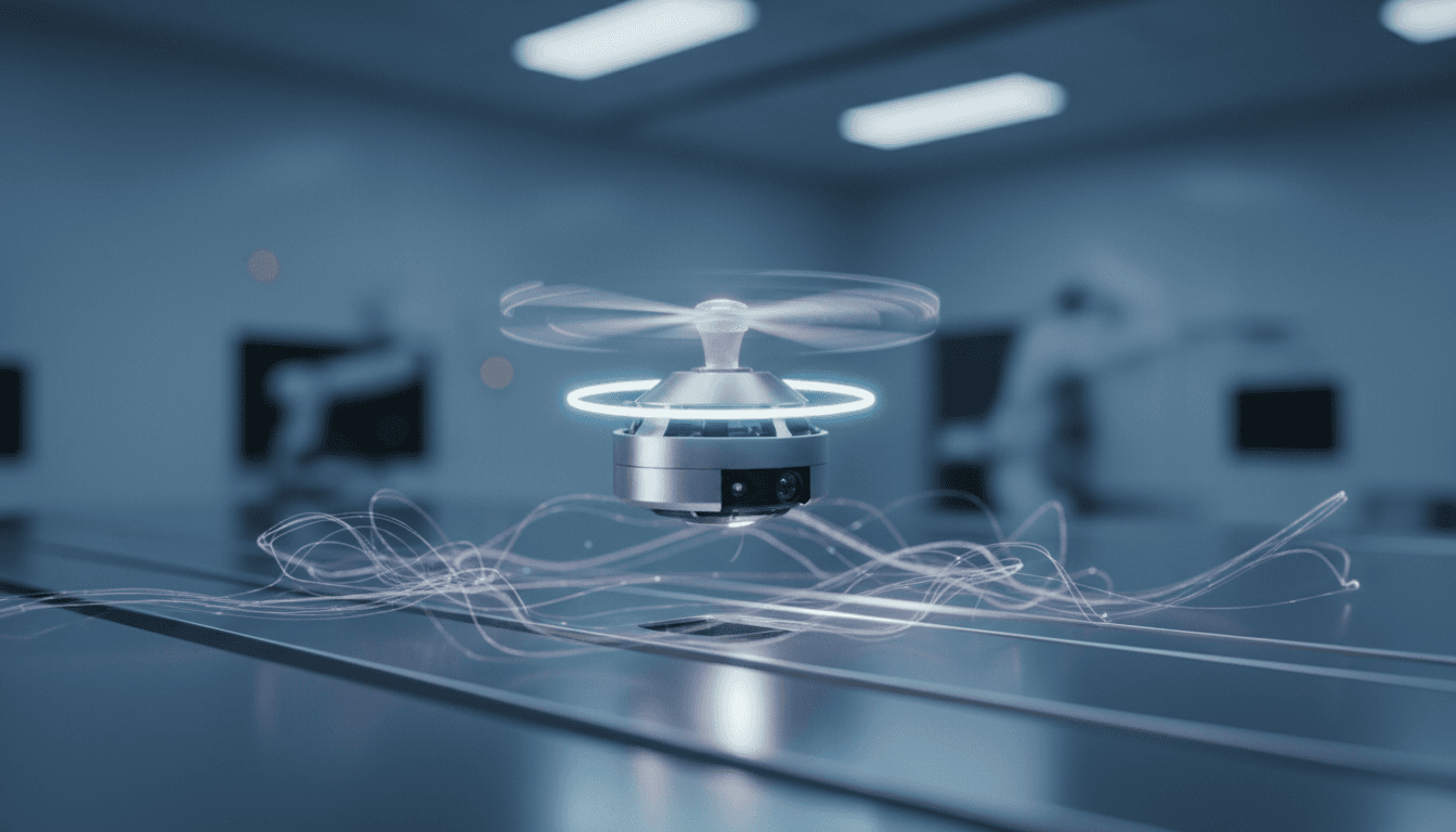 Featured image for Tiny Magnetic Flying Robots: AI Control for Micro Automation