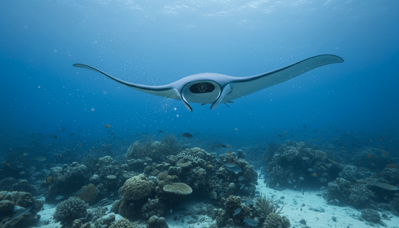 Featured image for ROS 2 Manta-Ray Robot: Deep, Quiet Underwater AI