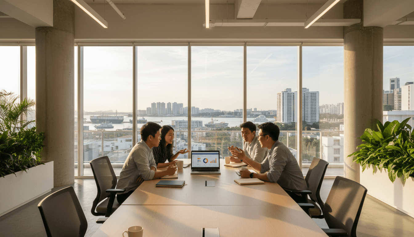 Featured image for Hybrid Work in Singapore: AI Makes Flex Offices Work