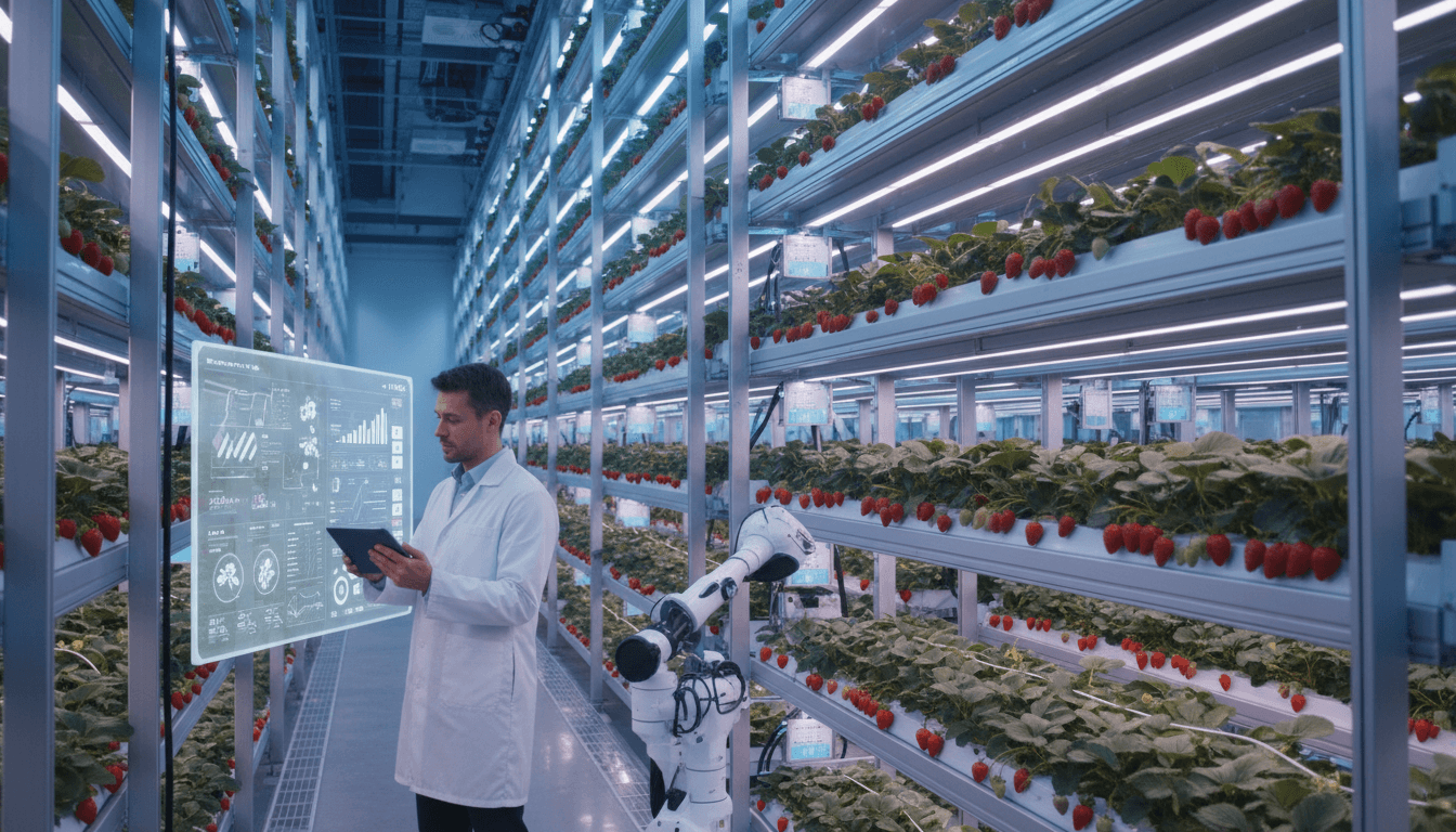 Featured image for Yapay Zekâ ile Japon Çileği: Dikey Tarımda Yeni Dönem