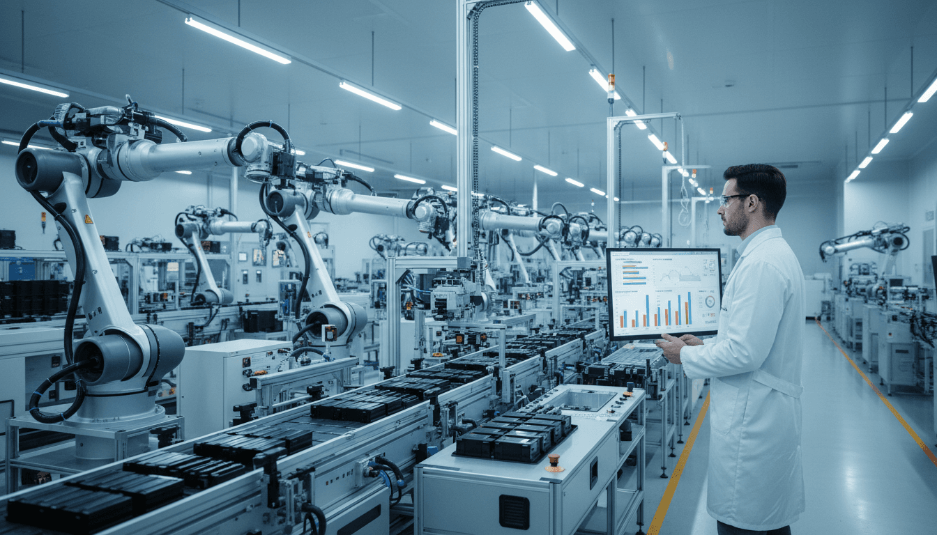 Featured image for IA na fabricação de baterias: decisões em tempo real