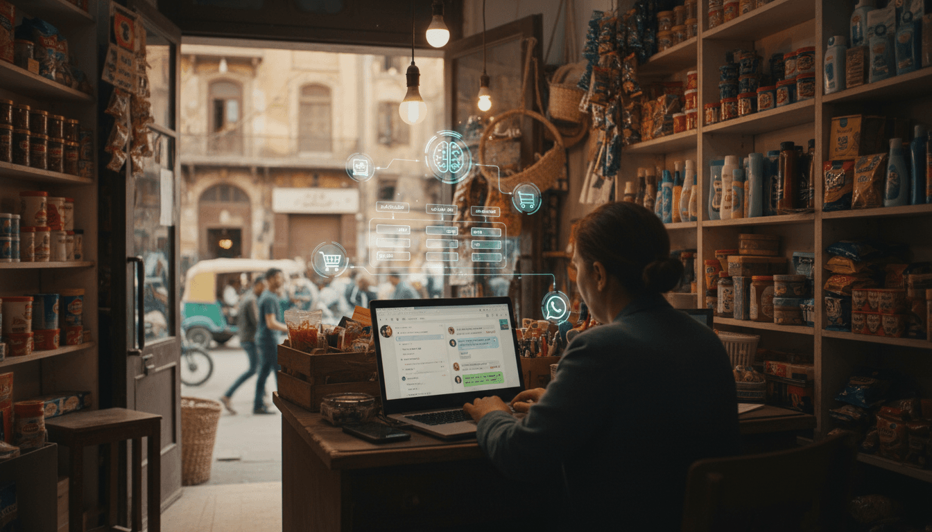 Featured image for وكيل الذكاء الاصطناعي للتجارة الاجتماعية في مصر: إطار عملي