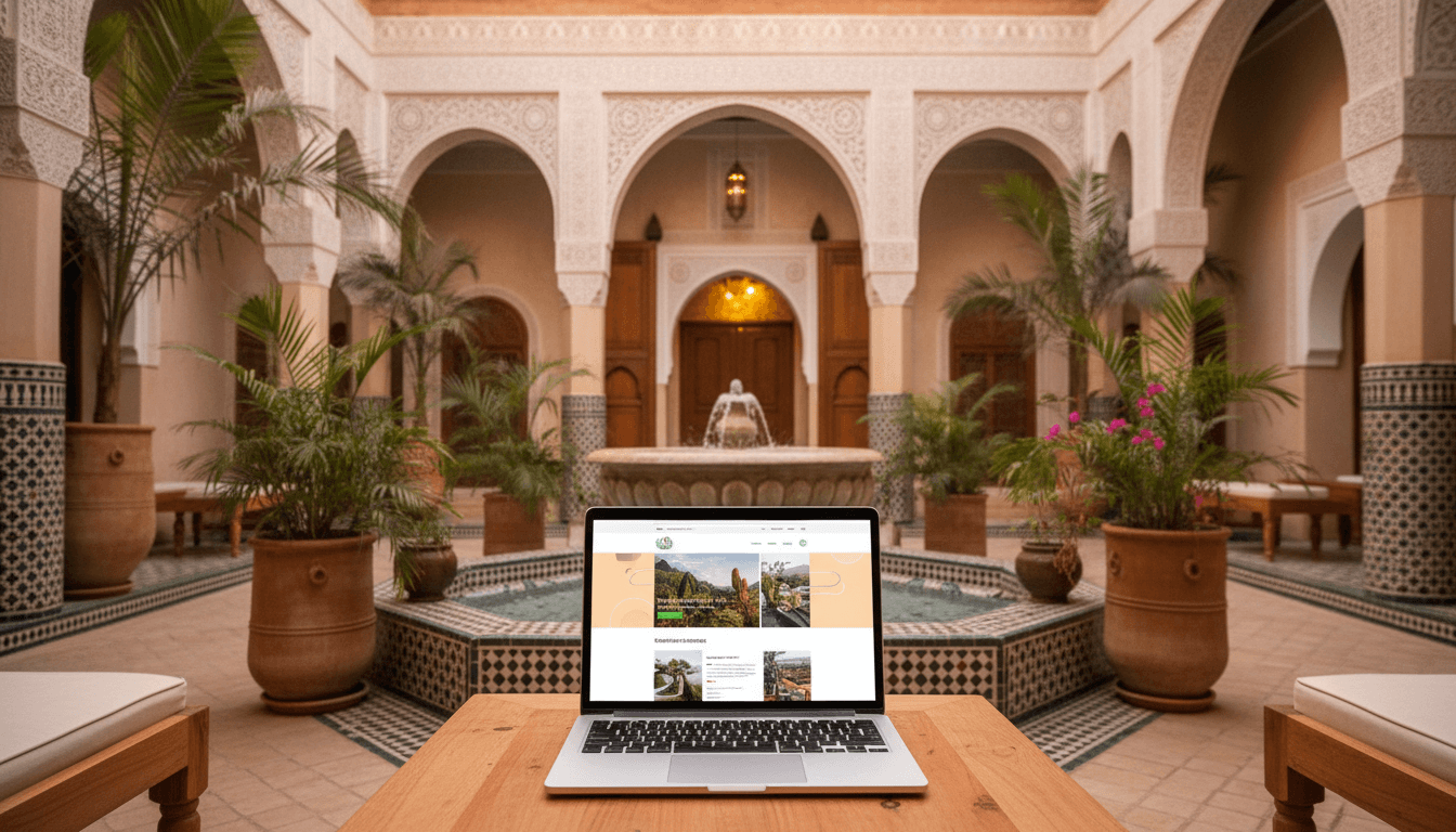 Featured image for الذكاء الاصطناعي يرفع مواقع الفنادق بالمغرب ويُبرز الاستدامة