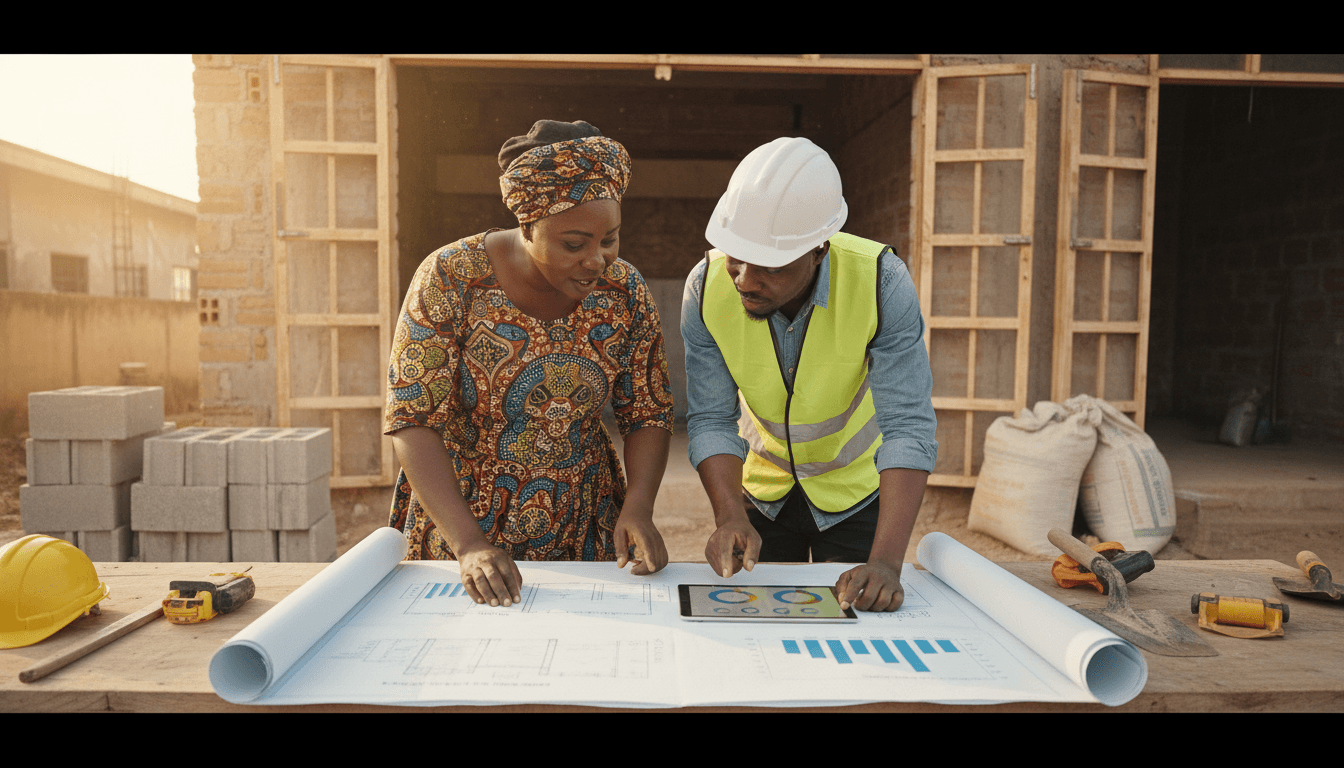 Featured image for Construction Inflation Falls: AI Budgeting for Ghana SMEs