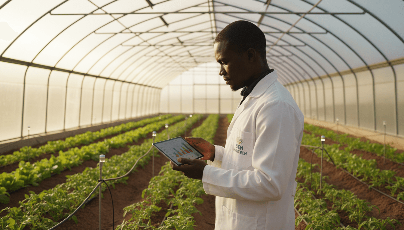 Featured image for Serre intelligente à Bambey : base de l’IA agricole