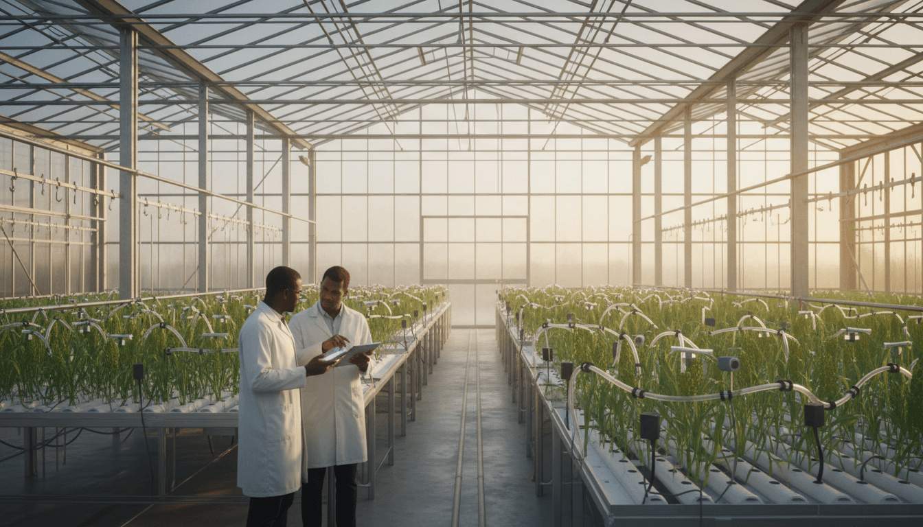 Featured image for Serre intelligente à Bambey : l’IA accélère les variétés