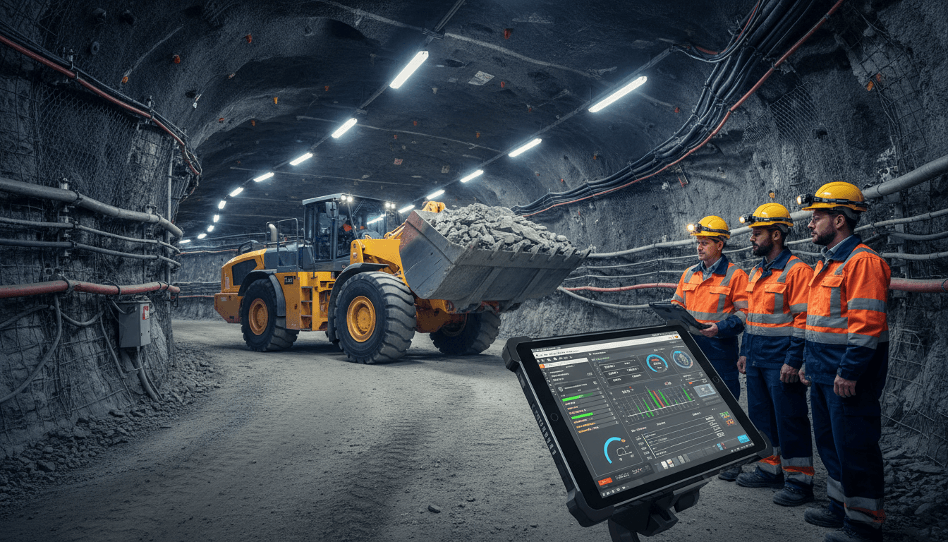 Featured image for Cargadores a batería e IA: minería subterránea más limpia