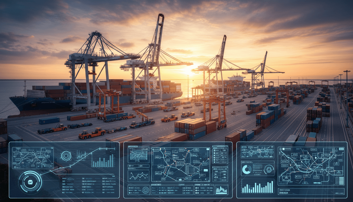 Featured image for Puertos a 3M TEUs: IA para logística marítima en Panamá