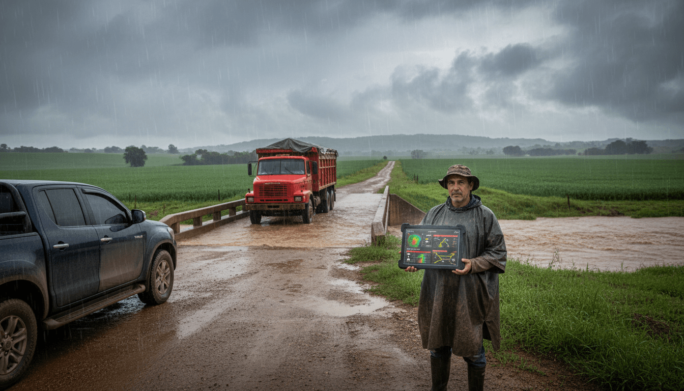 Featured image for IA para lluvias intensas: producción y logística seguras