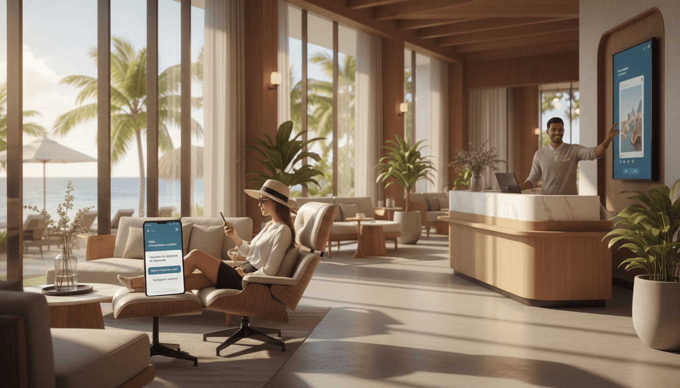 Featured image for IA en hoteles: del check-in móvil al upselling inteligente