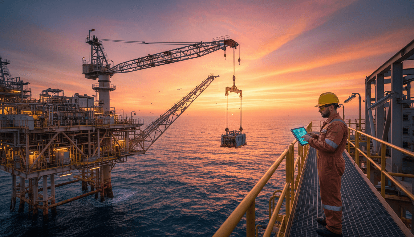 Featured image for الذكاء الاصطناعي يرفع سلامة الرافعات البحرية بعُمان